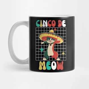 Cinco de Meow Cute Cinco De Mayo Cat Sombrero Mug